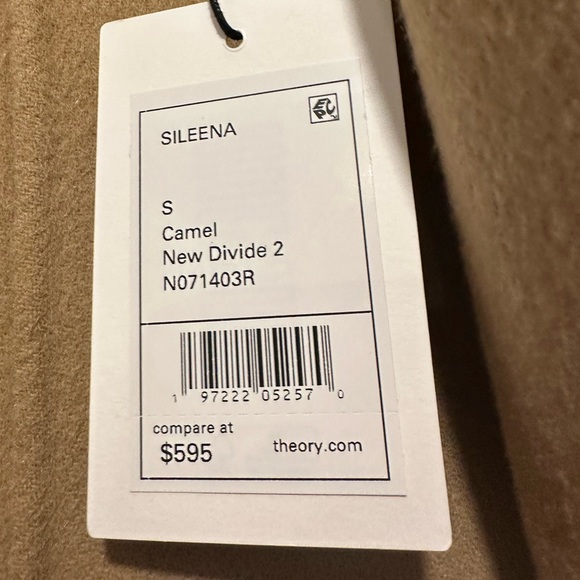 NWT Theory Open-Front Coat in Double-Face Wool-Cashmere - Picture 6 of 7